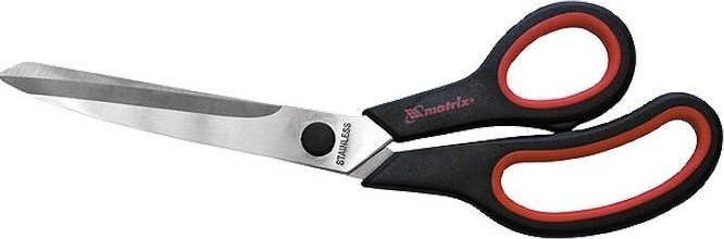 Ножницы технические MATRIX 250 мм хозяйственные, двухкомпонентные рукоятки 79135