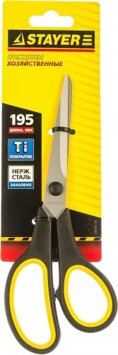 Ножницы технические STAYER MASTER хозяйственные, изогнутые, 195мм 40466-19 - изображение 3
