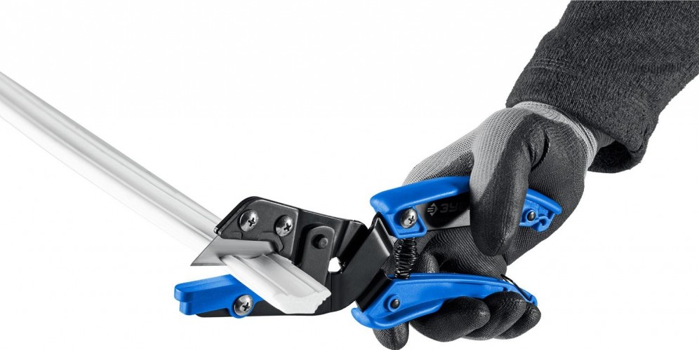 Ножницы технические ЗУБР Универсал 23371 угловые, для пластмас. и резин. профилей 23371 - изображение 5