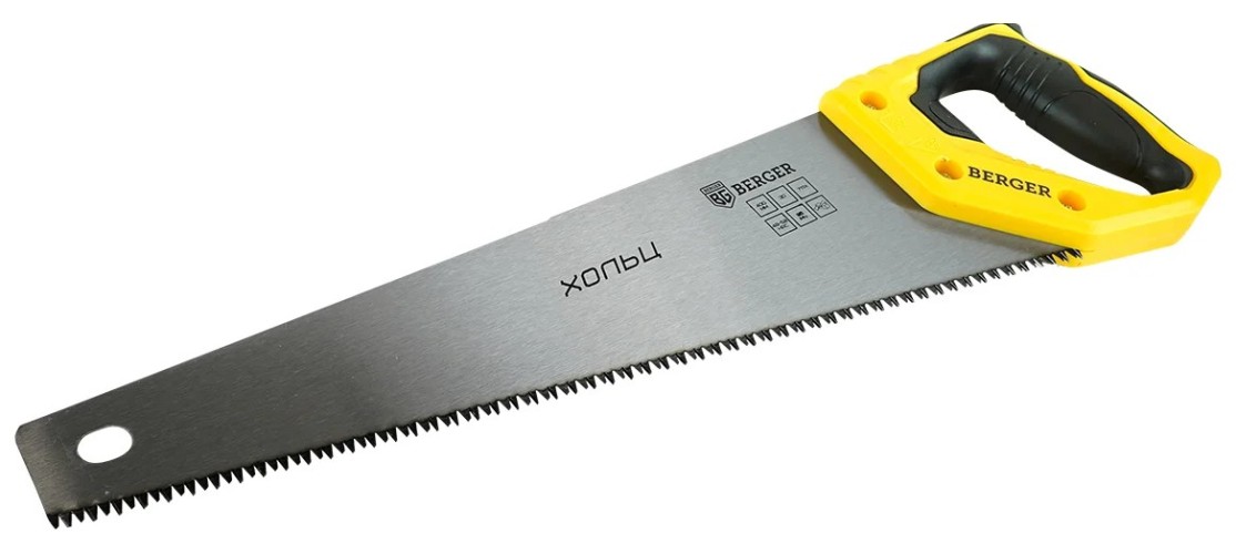 Ножовка по дереву BERGER BG1843 500мм, 7TPI
