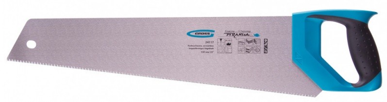 Ножовка по дереву GROSS 24117 PIRANHA, 500 мм, 11-12tpi
