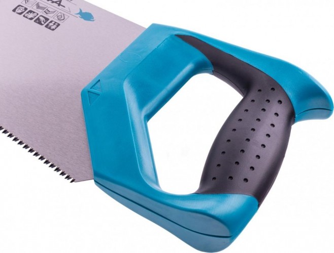 Ножовка по дереву GROSS 500 мм "piranha", 11-12 tpi, зуб-3d, каленый зуб, 2-х ком 24104 - изображение 2