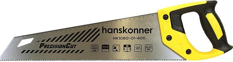 Ножовка по дереву HANSKONNER HK1060-01-4011 400мм,  чистый рез - изображение 2