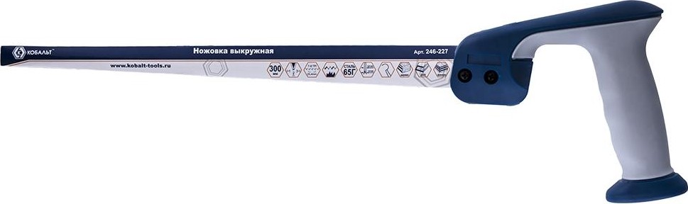 Ножовка по дереву Кобальт 246-227 выкружная 300 мм, 8 tpi, закаленный зуб, 3d-заточк - изображение 2