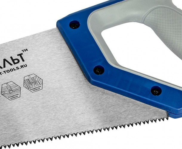 Ножовка по дереву Кобальт 246-135 500 мм, закаленный зуб, 3d-заточка, двухк. рукоятк - изображение 4