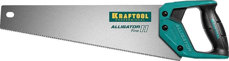 Ножовка по дереву KRAFTOOL "Alligator 11" для точного реза 500 мм, 11 tpi 3d зуб, 15203-50