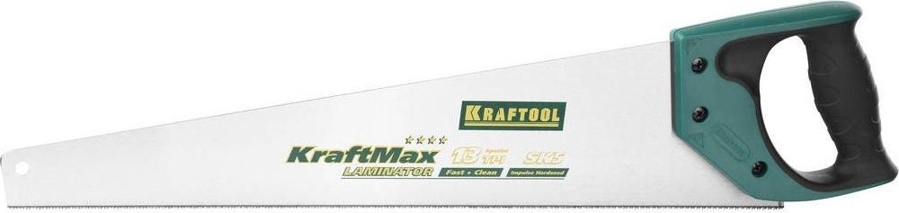 Ножовка по дереву KRAFTOOL "KraftMax Laminator" для точного реза 500 мм, 13 tpi универсальный зуб, 15225-50