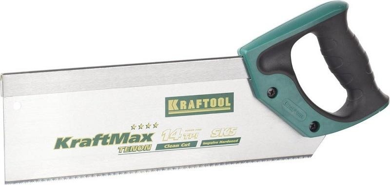 Ножовка по дереву KRAFTOOL "KraftMax" (пила) tenon, 14 /15 tpi, 300 мм, с обушком для ст 15228-30