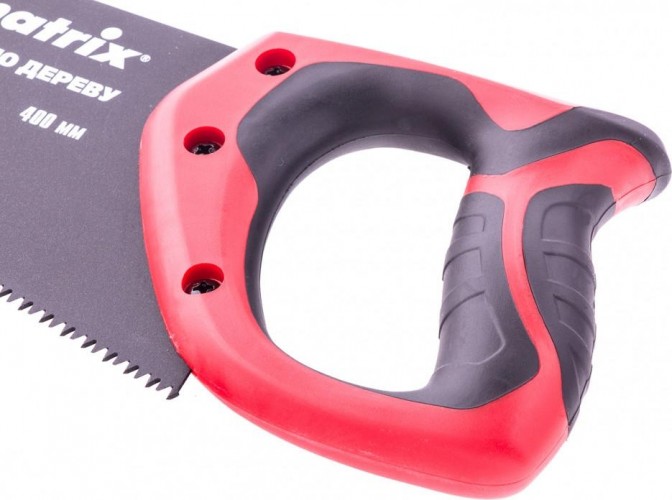 Ножовка по дереву MATRIX 400 мм ,7-8 tpi,зуб-3d,каленый зуб,тефл.покр.полотна,2- 23549 - изображение 3