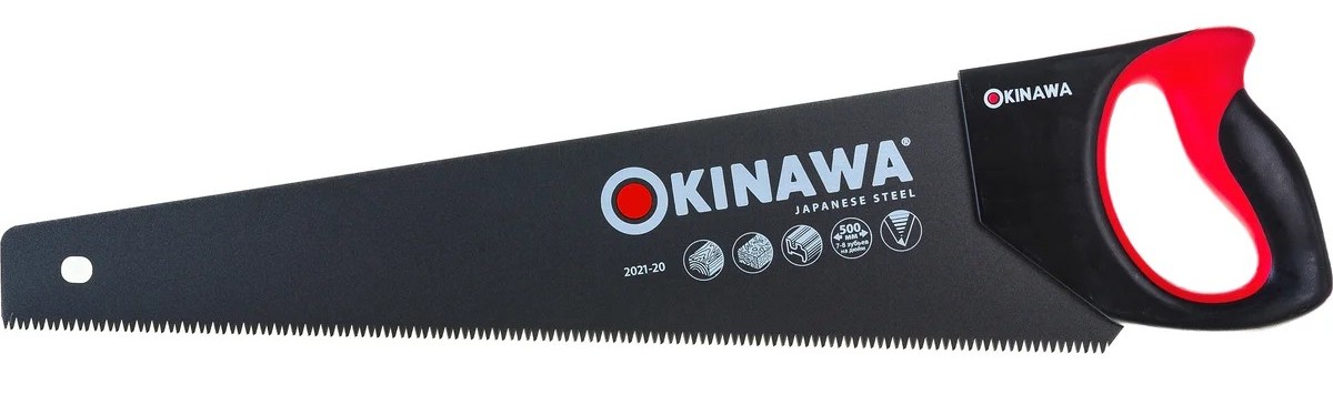 Ножовка по дереву OKINAWA 2021-20 с Antistick покрытием 500мм