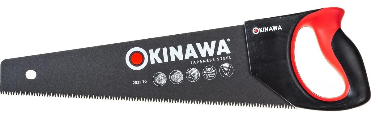 Ножовка по дереву OKINAWA 2021-16 с Antistick покрытием 400мм