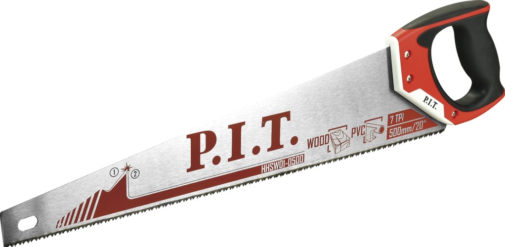 Ножовка по дереву P.I.T. HHSW01-0500 500 мм, 7 зубов