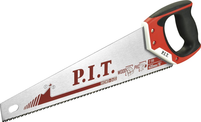 Ножовка по дереву P.I.T. HHSW01-0400 400 мм, 7 зубов