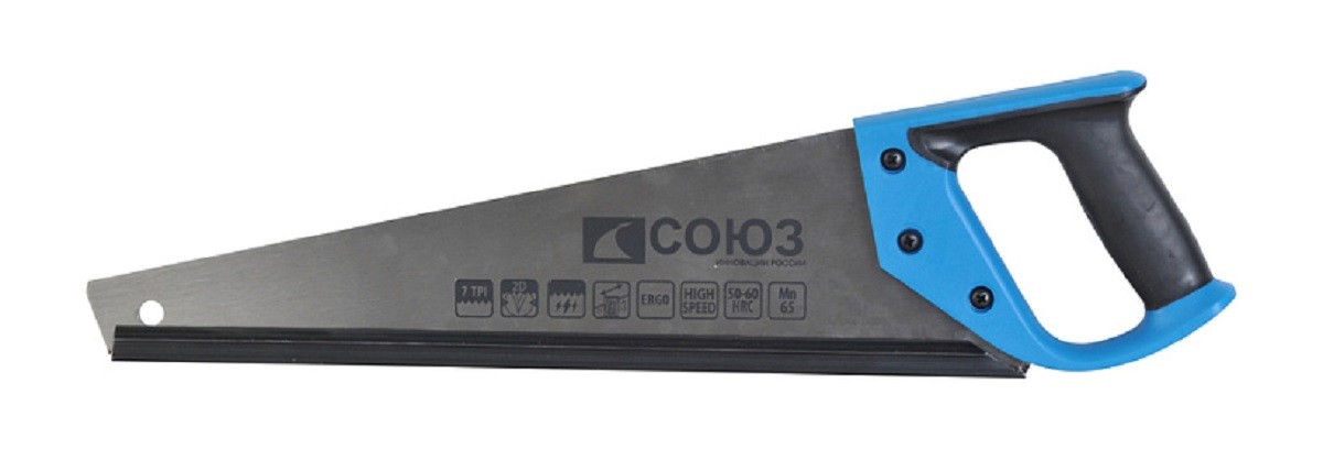 Ножовка по дереву СОЮЗ 1060-22-400С 400мм, 7tpi, 2d