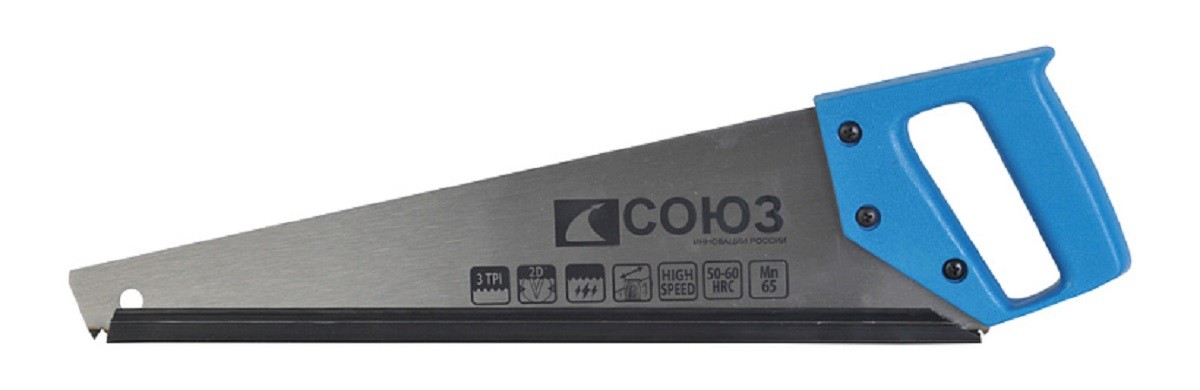 Ножовка по дереву СОЮЗ 1060-13-400С 400мм, 3tpi, 2d