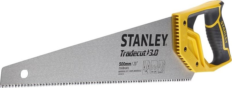Ножовка по дереву STANLEY TRADECUT 500 мм 7 TPI STHT20350-1 STHT20350-1