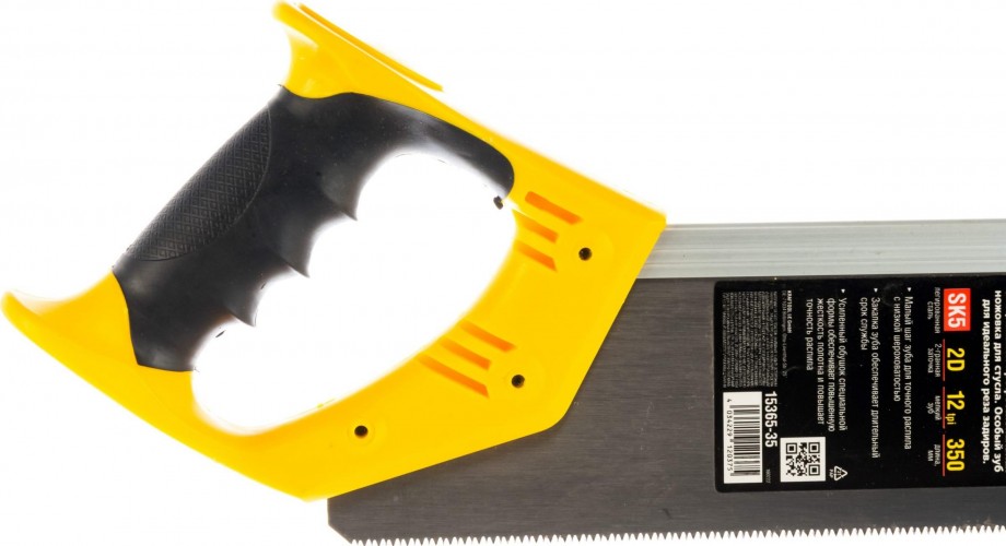 Ножовка по дереву STAYER COBRA 12 для стусла c усиленным обушком (пила) 350 мм, 12 t 15365-35 - изображение 3