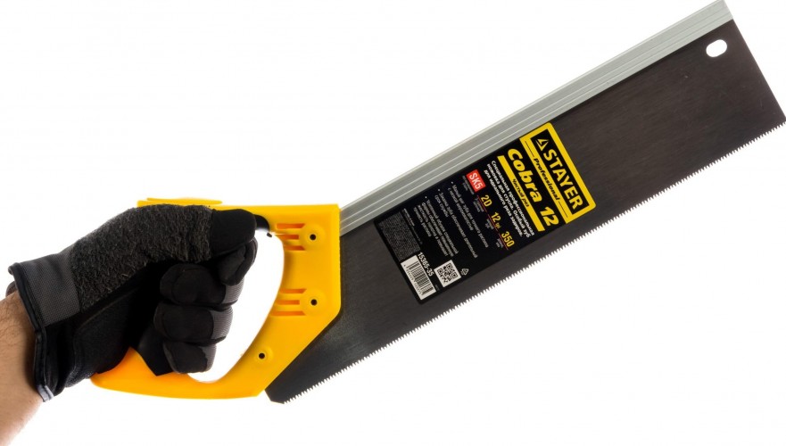 Ножовка по дереву STAYER COBRA 12 для стусла c усиленным обушком (пила) 350 мм, 12 t 15365-35 - изображение 2