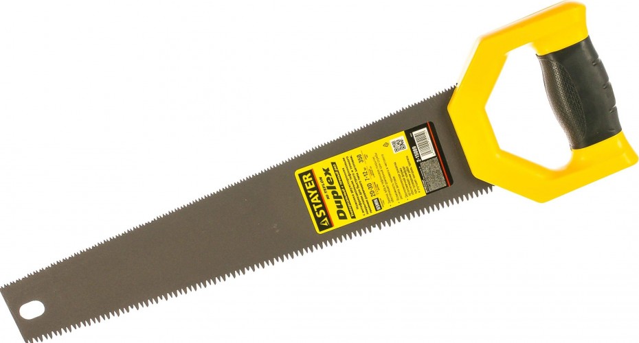 Ножовка по дереву STAYER DUPLEX 400 двусторонняя (пила) мм, 12 tpi прямой зуб + 7 tpi  2-15089