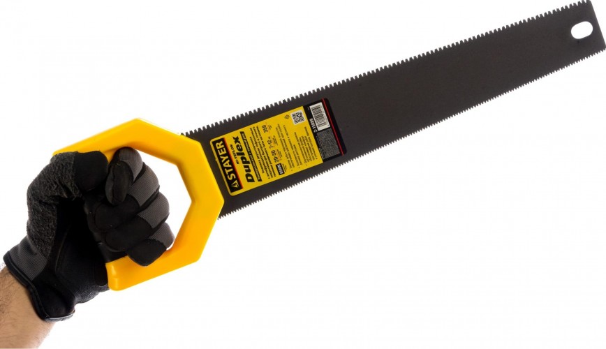 Ножовка по дереву STAYER DUPLEX 400 двусторонняя (пила) мм, 12 tpi прямой зуб + 7 tpi  2-15089 - изображение 3