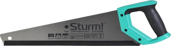 Ножовка по дереву Sturm 1060-53-500 500мм, 7tpi, 3d зуб