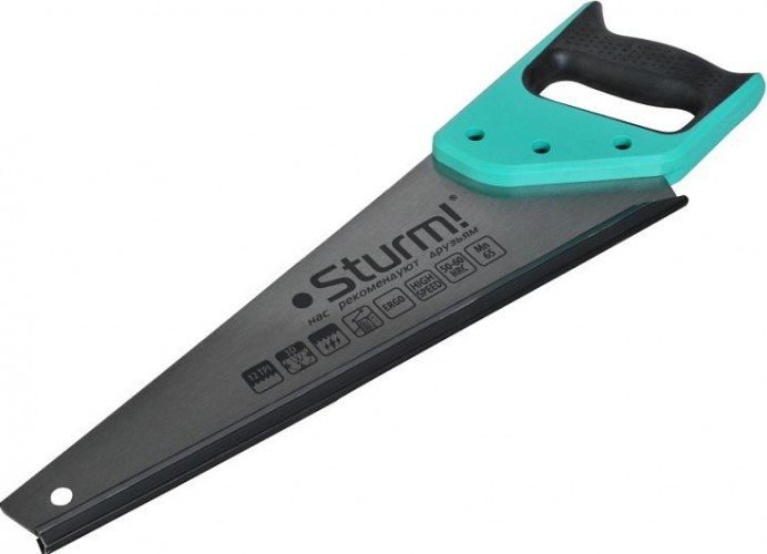 Ножовка по дереву Sturm 1060-57-500 500мм, 12tpi, 3d зуб - изображение 2