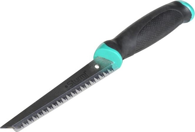 Ножовка по дереву Sturm 1060-74-150 и гипсокартону, 150мм, 7tpi, 3d зуб