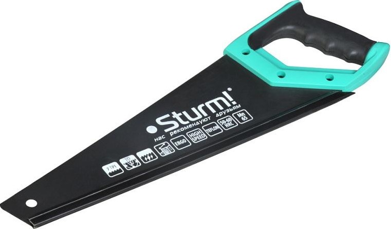 Ножовка по дереву Sturm 1060-62-350 350мм, тефлоновое покрытие, 7tpi, 3d зуб - изображение 2