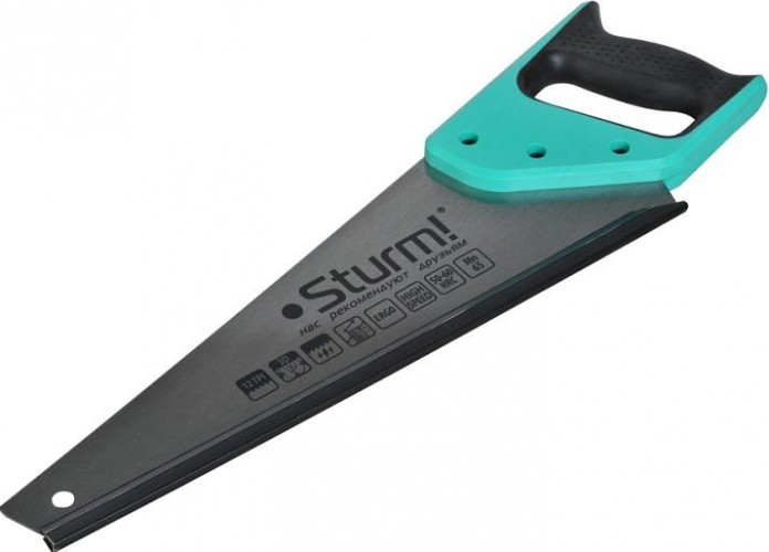 Ножовка по дереву Sturm 1060-57-450 450мм, 12tpi, 3d зуб - изображение 2