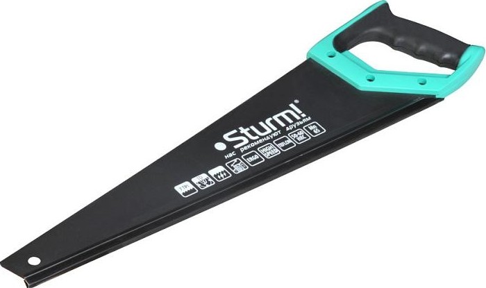 Ножовка по дереву Sturm 1060-62-500 500мм, тефлоновое покрытие, 7tpi, 3d зуб - изображение 2