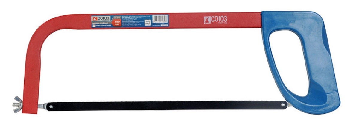 Ножовка по металлу СОЮЗ 1061-01-300С пластиковая рукоятка, 300мм