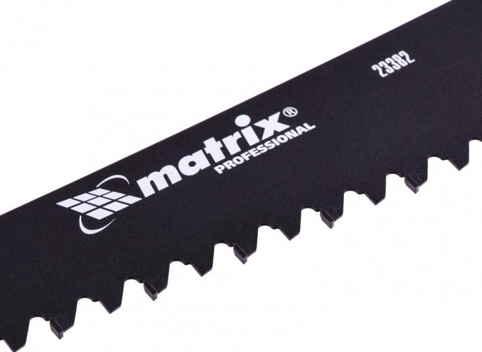 Ножовка по пенобетону MATRIX 700 мм , защ.покр., твердосплавные напайки на зубья 23382 - изображение 3