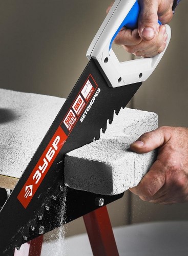 Ножовка по пенобетону ЗУБР БЕТОНОРЕЗ (пила) 500 мм, шаг 20 мм, 23 твердосплавных резца, 15157-50 - изображение 5