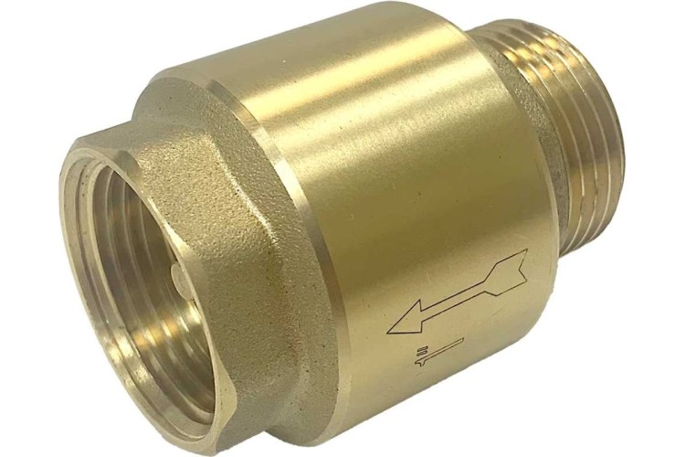 Обратный клапан UNIPUMP 1 1/4" латунь (толкатель латунь) 82462