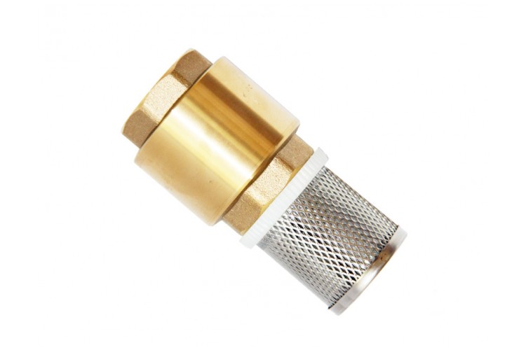 Обратный клапан UNIPUMP 1" с сеткой обр. (сетка-нерж.сталь, толк.-пластик) 86870