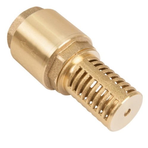 Обратный клапан UNIPUMP 1/2" с сеткой (сетка-латунь, толкатель-латунь) 11563
