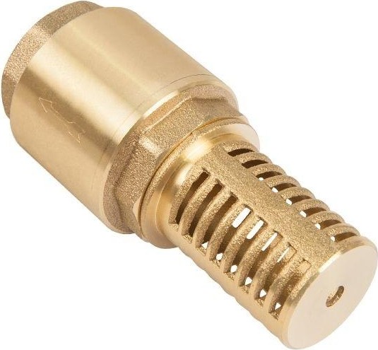 Обратный клапан UNIPUMP  обр. 1 1/4" с сеткой (сетка-латунь, толк.-латунь) 48251