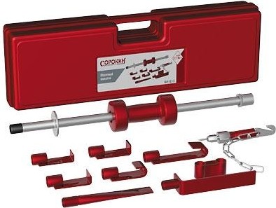 Обратный молоток СОРОКИН 6.121 механический, с насадками, 11 предметов