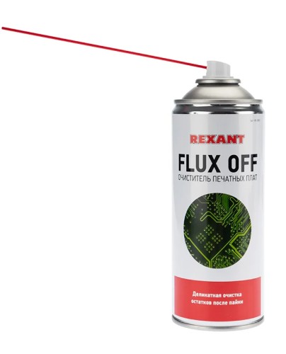 Очиститель печатных плат REXANT FLUX OFF, 520 мл (400мл), аэрозоль 85-0003 - изображение 3