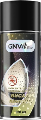 Очиститель следов насекомых GNV Bug&Tar Remover (пенный) 520 мл GBT9381320080088400520