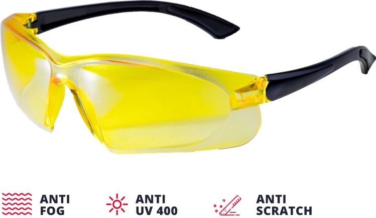Очки защитные ADA VISOR CONTRAST желтые А00504 - изображение 2