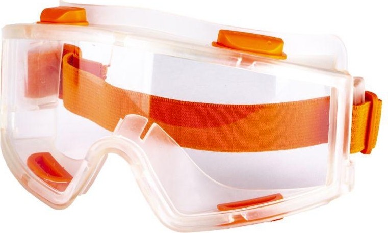 Очки защитные Amigo 74 252 "панорама" с оранжевой резинкой 74252