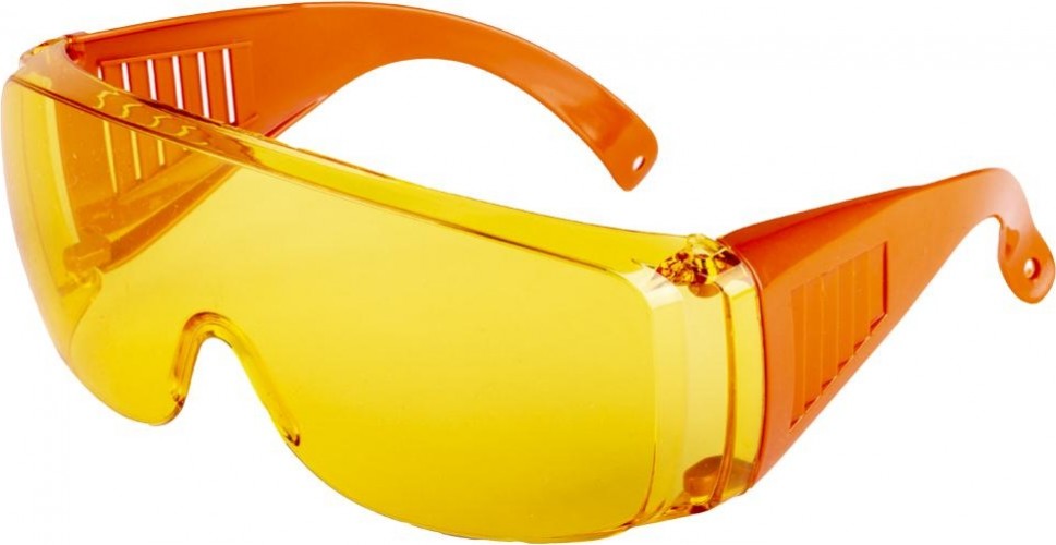 Очки защитные Amigo 74 309 желтые с оранжевыми дужками 74309
