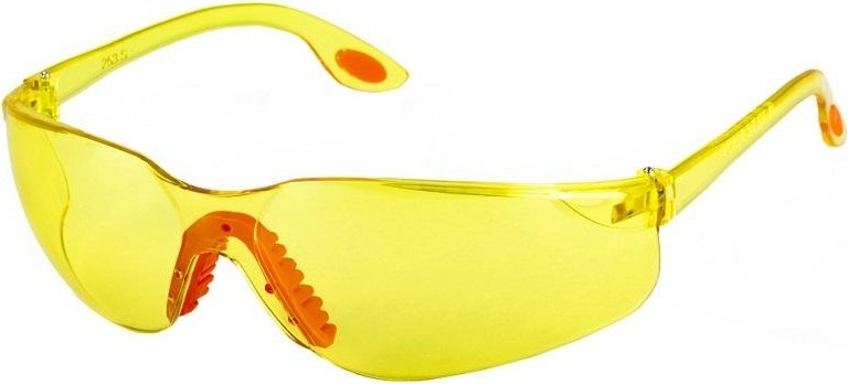 Очки защитные Amigo желтые, ударопрочный поликарбонат 74702