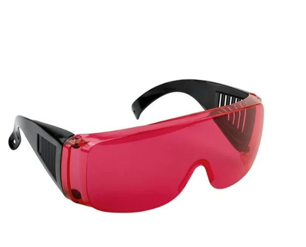 Очки защитные Biber 96235 красные (для видимости красного лазера) тов-183177