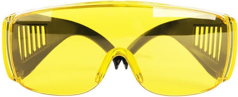 Очки защитные Sturm 8050-05-03Y желтые с дужками, линзы 2мм поликарбонат