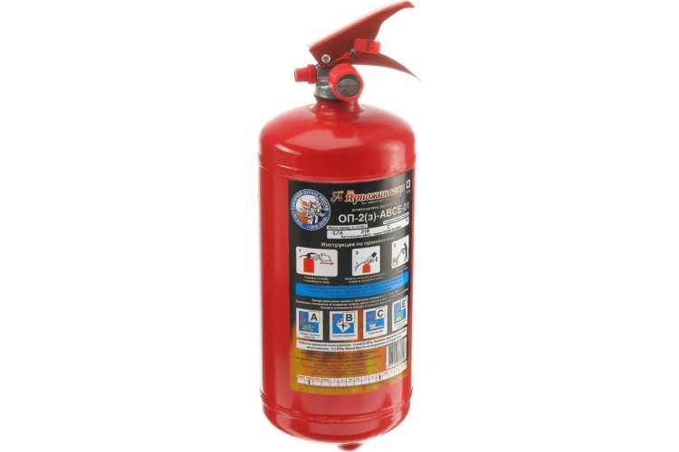 Огнетушитель порошковый Ярпожинвест ОП-2 (з) АВСЕ 00000000011