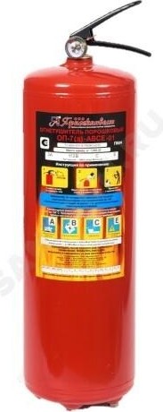 Огнетушитель порошковый Ярпожинвест ОП-7 (з) АВСЕ 00000002803