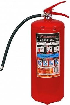 Огнетушитель порошковый Ярпожинвест ОП-6 (з) АВСЕ 00000001776