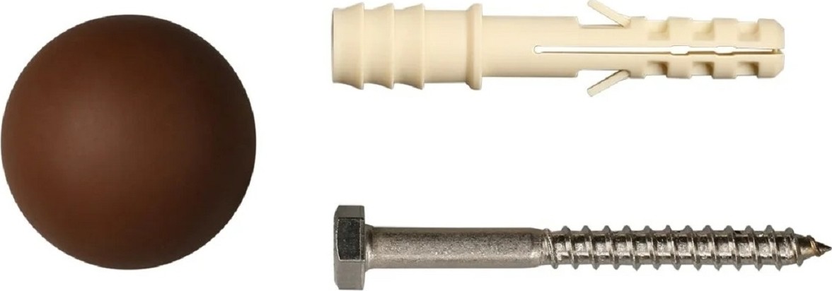 Ограничительный стопор ЕВРОПАРТНЕР темно-коричневый, комплект 87577